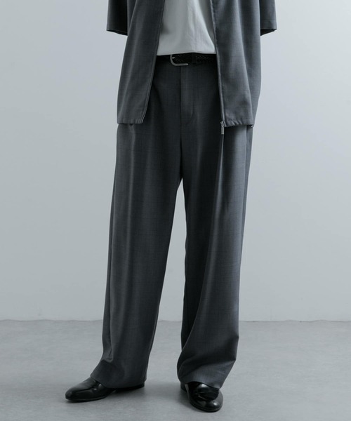 19SS MILOK チェック タックパンツ スラックス ミロック SENSE OF PLACE by URBAN RESEARCH スラックス チェック