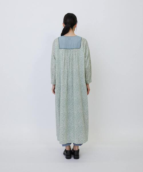 LOISIR ワンピース リバティプリントパッチワークワンピース 