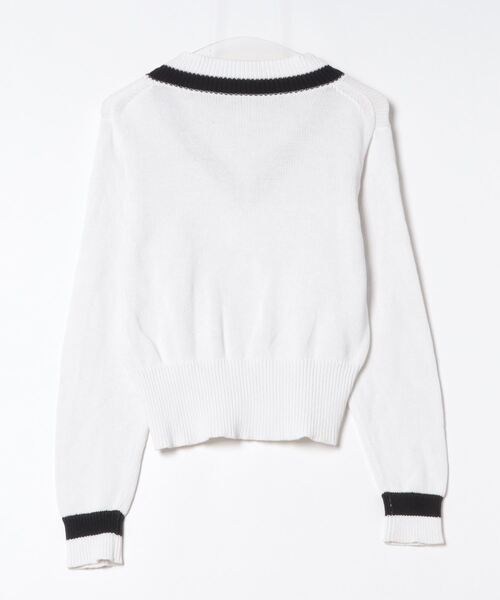 H BEAUTY&YOUTH UNITED ARROWS」 Vネックニット - ホワイト レディース 
