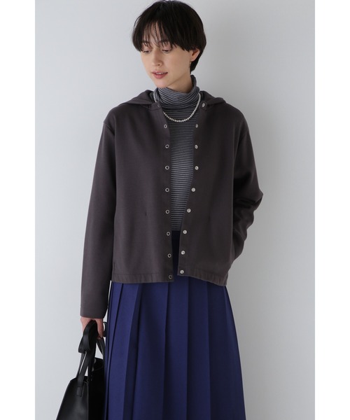 human woman カーディガン エコペットダンボールフーディー  