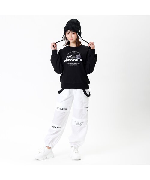 algy トレーナー フレーク入りパッチトレーナー キッズ 子供服