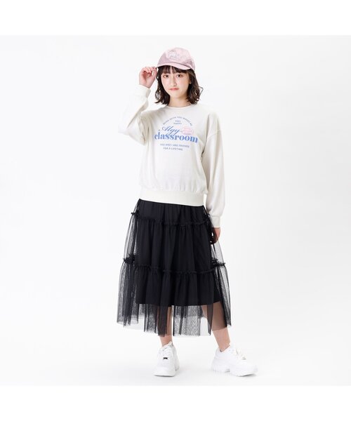 algy トレーナー フレーク入りパッチトレーナー キッズ 子供服
