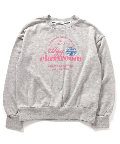 algy トレーナー フレーク入りパッチトレーナー キッズ 子供服