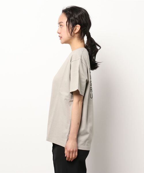 GYDA リブ編み ホワイト 半袖 トップス Free size GYDA 「GYDA」 半袖Tシャツ FREE ホワイト レディース
