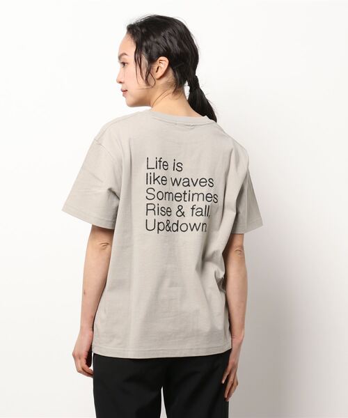 GYDA リブ編み ホワイト 半袖 トップス Free size GYDA 「GYDA」 半袖Tシャツ FREE ホワイト レディース