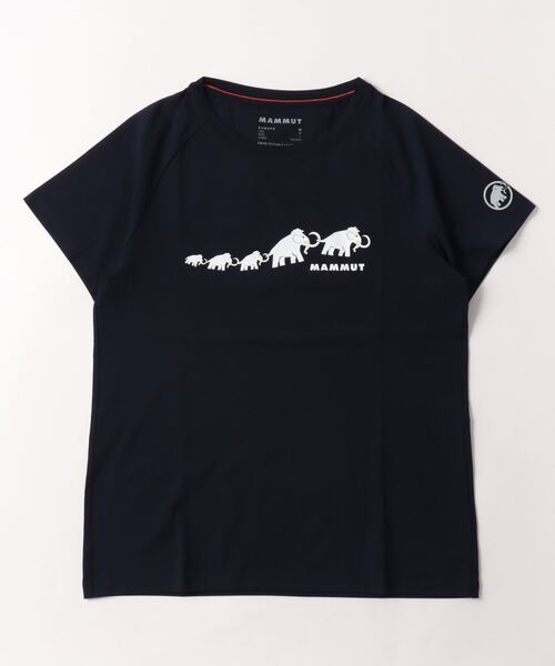 [MAMMUT] короткий рукав футболка SMALL темно-синий женский 
