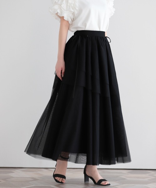 Fit more（フィットモア） スカート サイドリボンアシメチュール