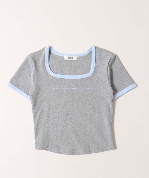 tシャツ 「PHILLY」コンパクトリンガーTシャツ レディース