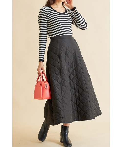 「&. NOSTALGIA」 フレアスカート M ブラック レディース_画像2