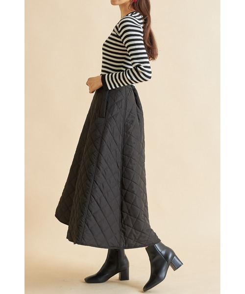 「&. NOSTALGIA」 フレアスカート M ブラック レディース_画像3