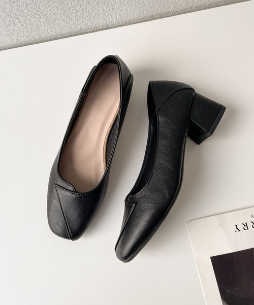 新品❗️officine creative EU37 チャンキーヒールパンプス パンプス オールシーズン可愛く履けるデザインスクエアチャンキー
