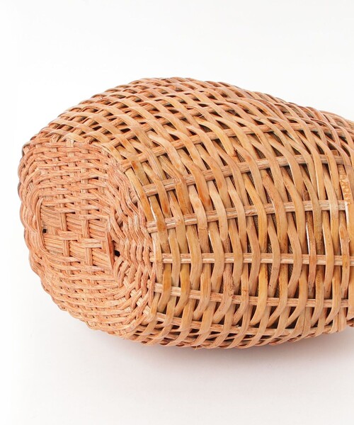 【美品】COTTO  コット　カゴバッグ　バスケットバッグ　ナチュラル COTOO かごバッグ カゴバッグ 「COTTO/コット」リングハンドル
