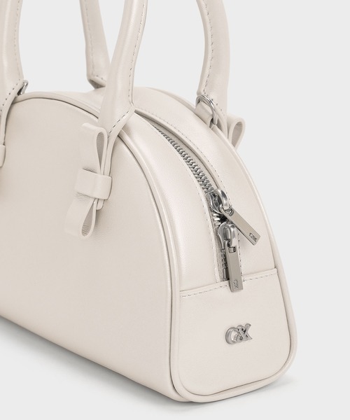 CHARLES&KEITH★Satin Half-Moon Bowling Bag ボーリング/送料込 CHARLES&KEITH☆Satin Half-Moon Bowling Bag ボーリング/送料込