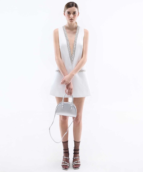 CHARLES ＆ KEITH トートバッグ サテン ハールムーンボウリング