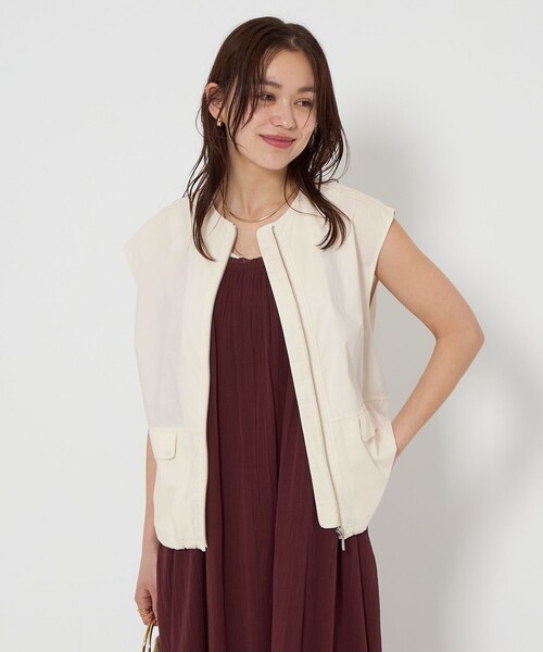 ベスト ジレ サファリ ジレ レディース
