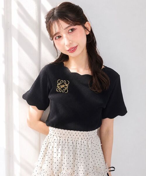 MAJESTIC LEGON（マジェスティックレゴン） tシャツ 半袖 スカラップ