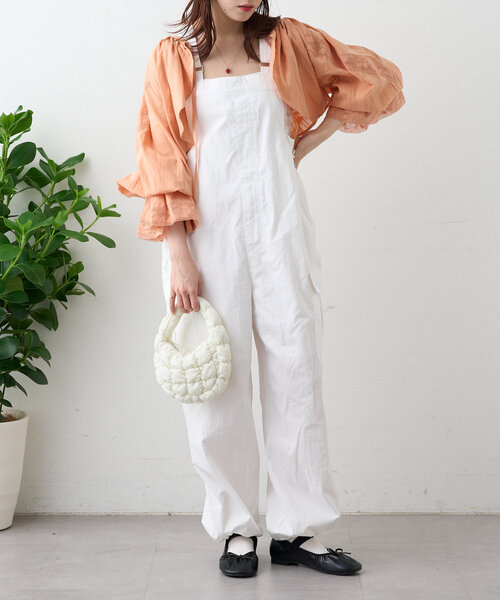 w closet（ダブルクローゼット） ブラウス シャツ レース使いボレロ