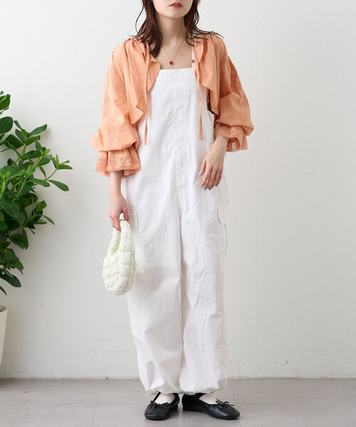 w closet ブラウス シャツ レース使いボレロブラウス レディース