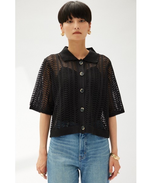 「crie conforto」 ニットカーディガン FREE ベージュ レディース_画像9