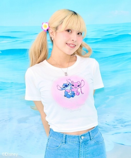 エンジェル とスティッチ Tシャツ2個 Amazon | ディズニー スティッチ&エンジェル ハグ バレンタインデー