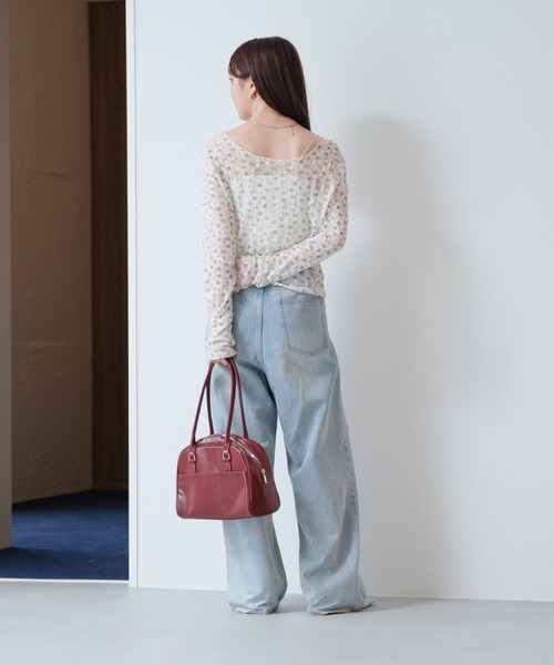 Kastane レース　デニムパンツ Kastane ジーンズ デニム デニムパンツ 「高身長サイズ追加/低