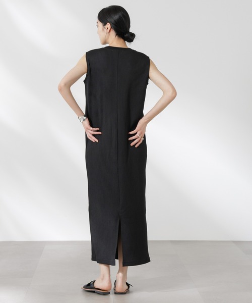 フォクシー FOXEY 34443 襟付き ノースリーブ ニットワンピース
