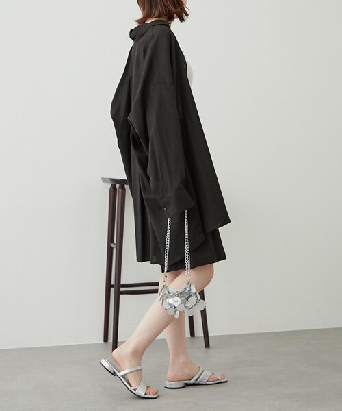 ブラウス シャツ 「willow」リネン混チュニックシャツ レディース WILLOW ブラウス シャツ 「willow」リネン混チュニックシャツ
