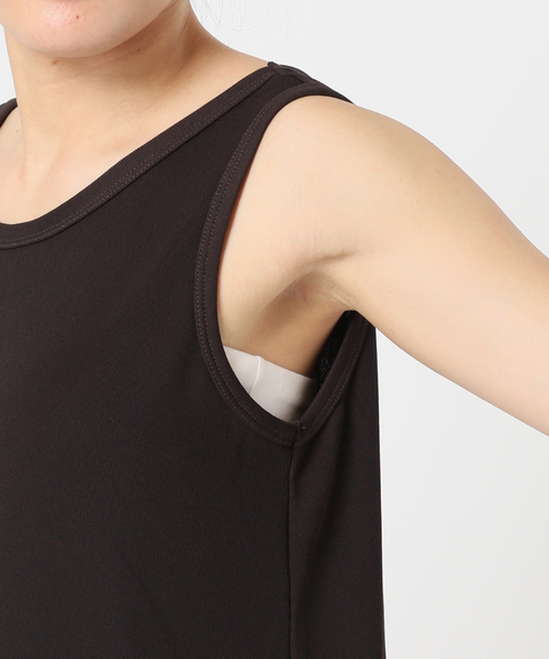 plage【タグ付未使用】リブタンクワンピース3 黒 ロング22SS plage（プラージュ）の「《追加》リブタンクワンピース3