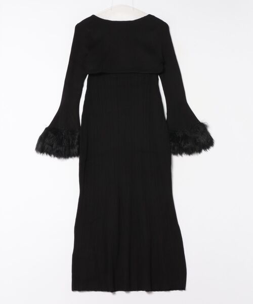 「MERCURYDUO」 ニットワンピース MEDIUM ブラック レディース_画像2