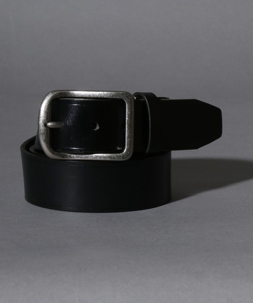 ブラックレザーベルト スクエアバックル リーバイス LEVI'S 本革 スクエアバックル 40mm レザーベルト