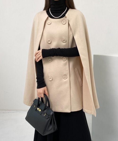 「ABITOKYO」 ポンチョ M ブラウン系その他 レディース_画像3