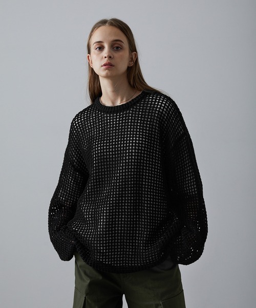 「CLEL」 長袖ニット X-SMALL ブラウン メンズ