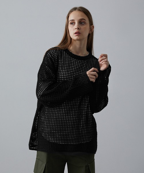 「CLEL」 長袖ニット X-SMALL ブラウン メンズ
