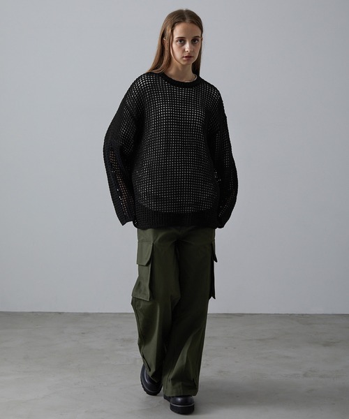 「CLEL」 長袖ニット X-SMALL ブラウン メンズ