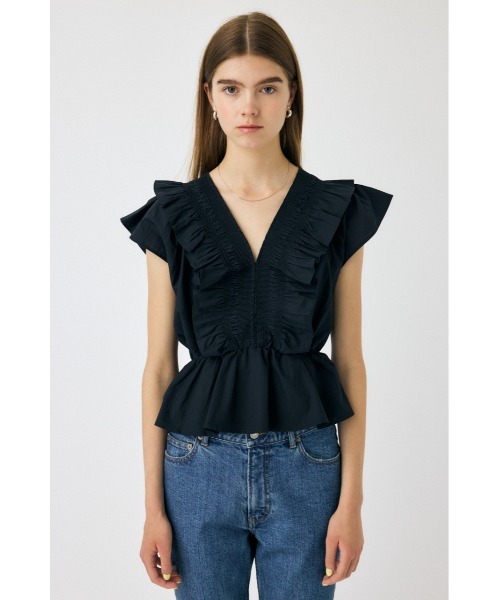 ブラウス シャツ peplum layered shirt レディース SUWDEE ブラウス シャツ peplum layered shirt レディース