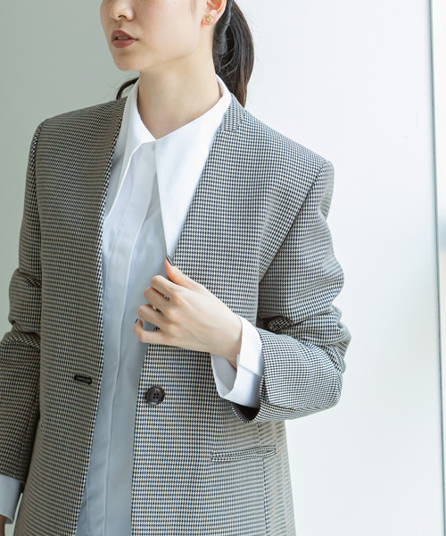 NOBLE ノーカラージャケット38 NOBLE ノーカラージャケット38