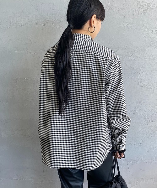 Danton 「DANTON」 長袖シャツ 38 ネイビー レディース