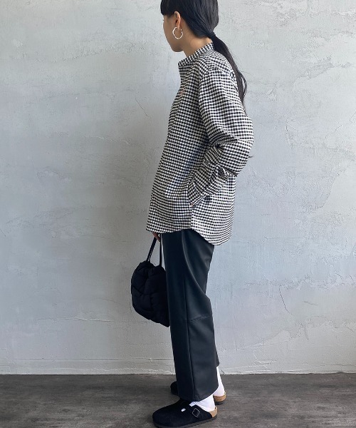 「DANTON」 長袖シャツ 38 ネイビー レディース Danton 「DANTON」 長袖シャツ 38 ネイビー レディース