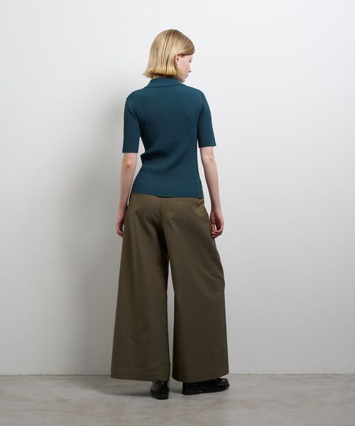 LANVIN en Bleu ニット セーター リブポロニット レディース