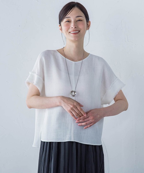 LAUTREAMONT ブラウス シャツ エアブリーズTブラウス「手洗い