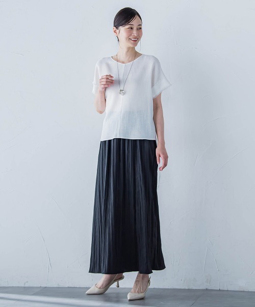 LAUTREAMONT ブラウス シャツ エアブリーズTブラウス「手洗い