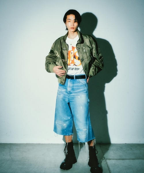 FORSOMEONE CROPPED FLARE DENIM フレアデニム FORSOMEONE（フォーサムワン） ジーンズ FORSOMEONE CROPPED PAINTER