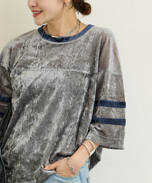 journal standardラガーシャツ JOURNAL STANDARD tシャツ メッシュラガービッグTee レディース