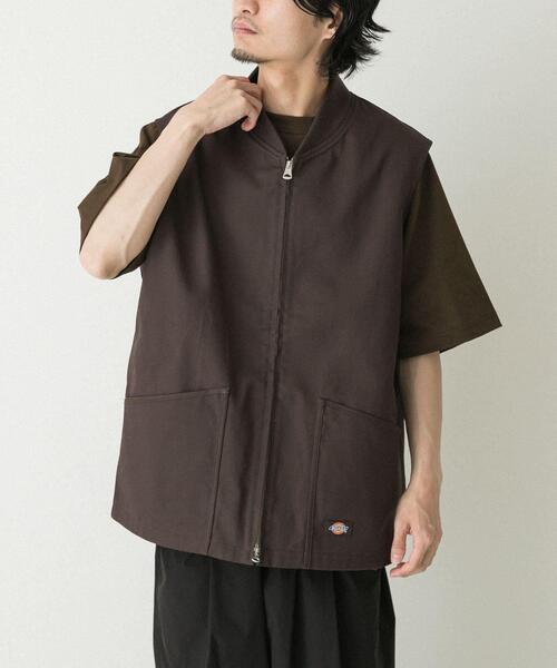 The Stylist Japan × Dickies ベスト Sサイズ Dickies ベスト ジレ 「別注」Dickies×EKAL ワークベスト メンズ