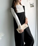 サロペット オーバーオール 「体型カバー」年中...の詳細画像4