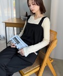 サロペット オーバーオール 「体型カバー」年中...の詳細画像1