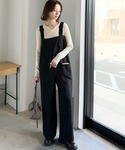サロペット オーバーオール 「体型カバー」年中...の詳細画像2
