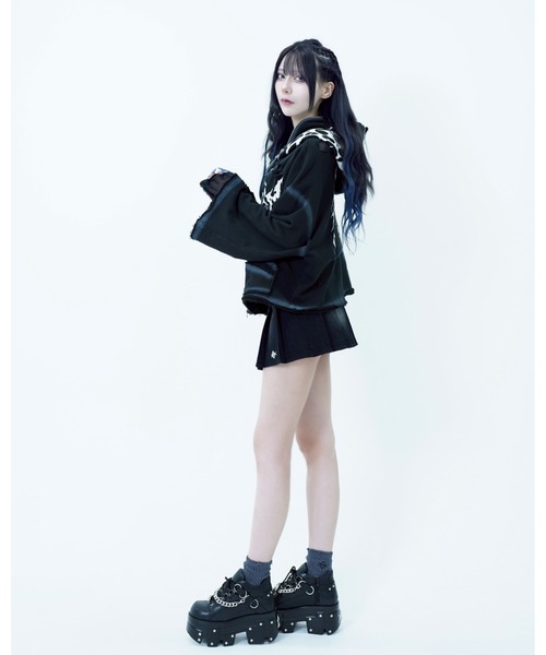 REFLEM（レフレム） パーカー 「REFLEM/レフレム」2WAYクロップドZIP