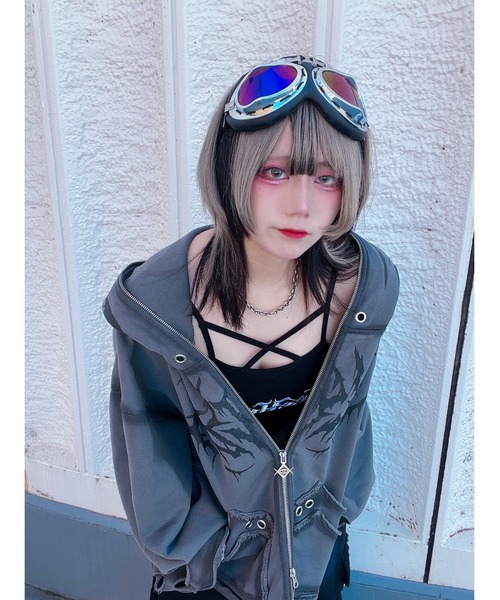 REFLEM（レフレム） パーカー 「REFLEM/レフレム」2WAYクロップドZIP