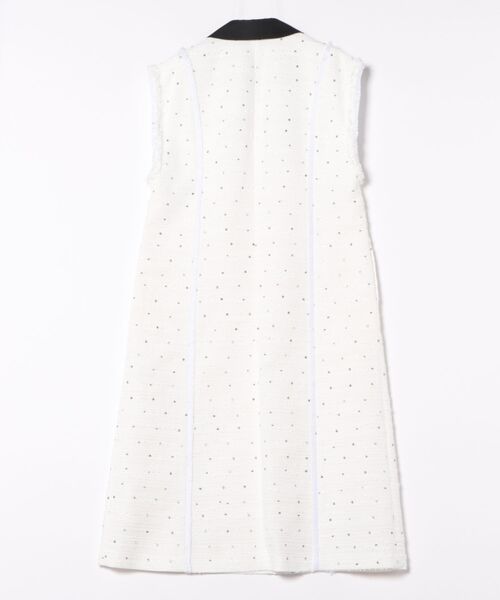 ワンピース フラワースパングルツィードワンピースの画像